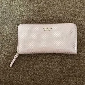 Pink and gold kate spade wallet